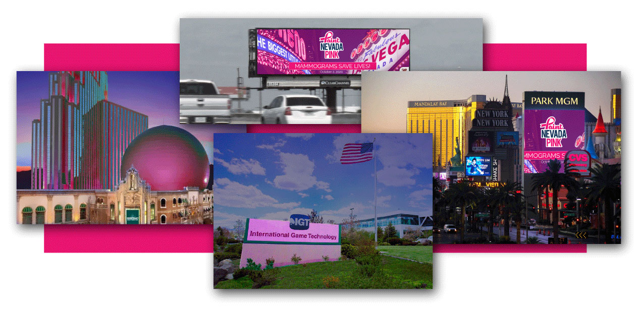 Paint Nevada Pink Corporate Buildings