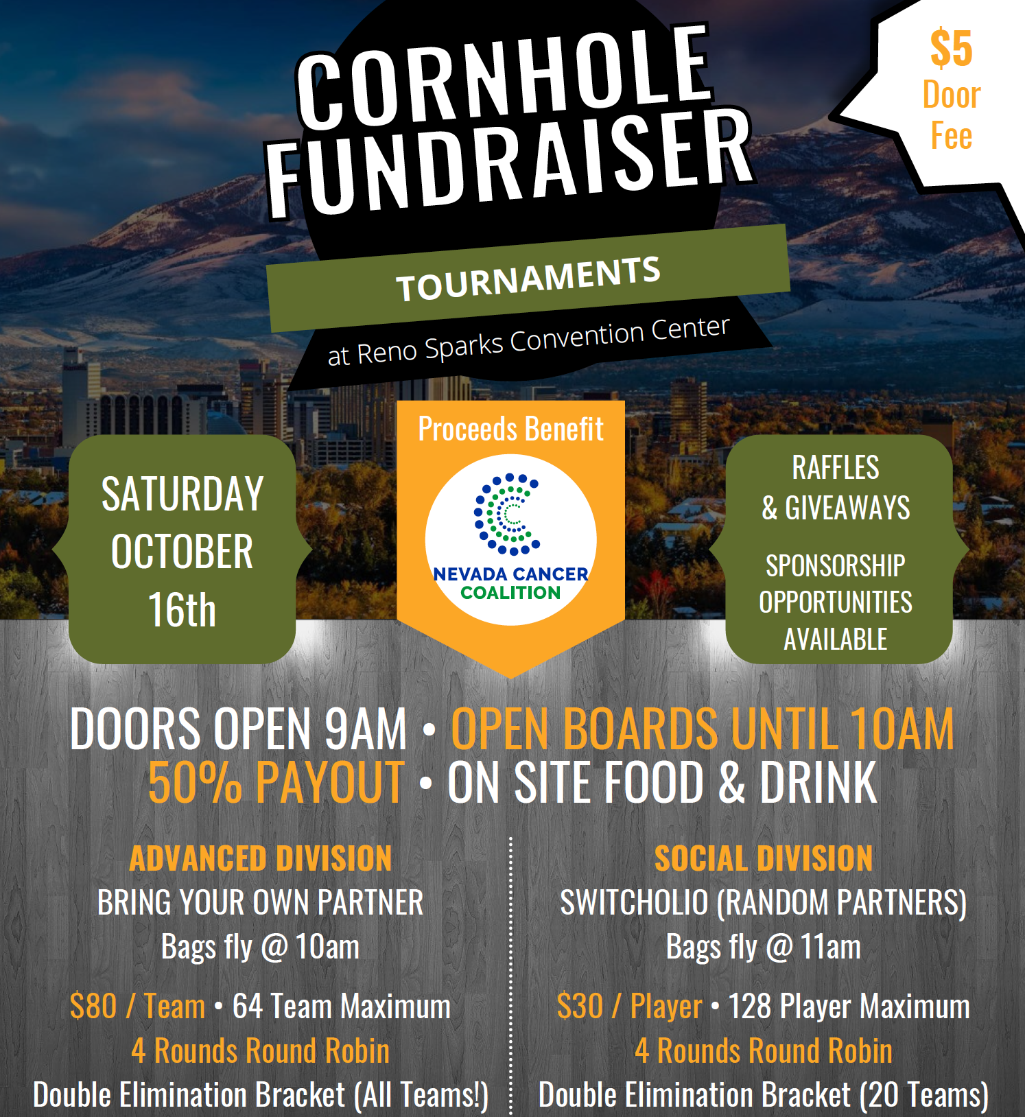 Battle Born Cornhole Charity Tournament | Nevada Cancer Coalition