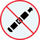 Vaporizers prohibited sign