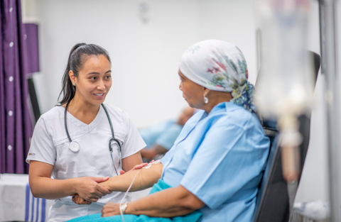nurse and patient