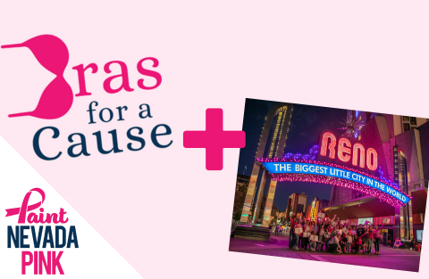 Bras for a cause and reno arch lighting
