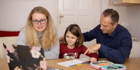 parents and a tween child