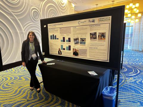 Cari at poster session